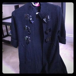 Black short sleeve layer jacket